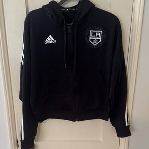 NWT! Adidas Black Jacket with LA Kings Logo